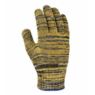 Рукавички DOLONI 4242 трикотажні жовті з пвх Рябушка 10 клас